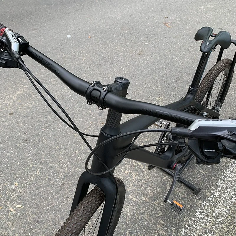 TOSEEK Carbon Fiber Black Glossy Label Flat Bar Drop Handlebar TM11 Bicycle Handlebar Bicycle Accessories