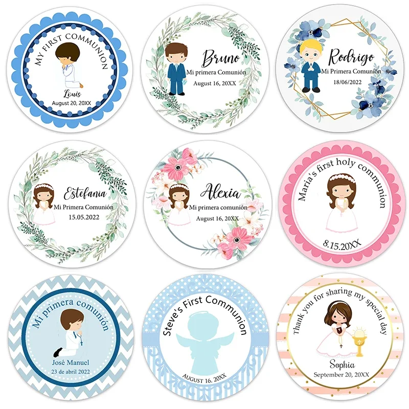 Personalize Custom Stickers Labels Thank You Stickers Wedding Favors Baby Birthday Bridal Shower Baptism Business Brand Logo