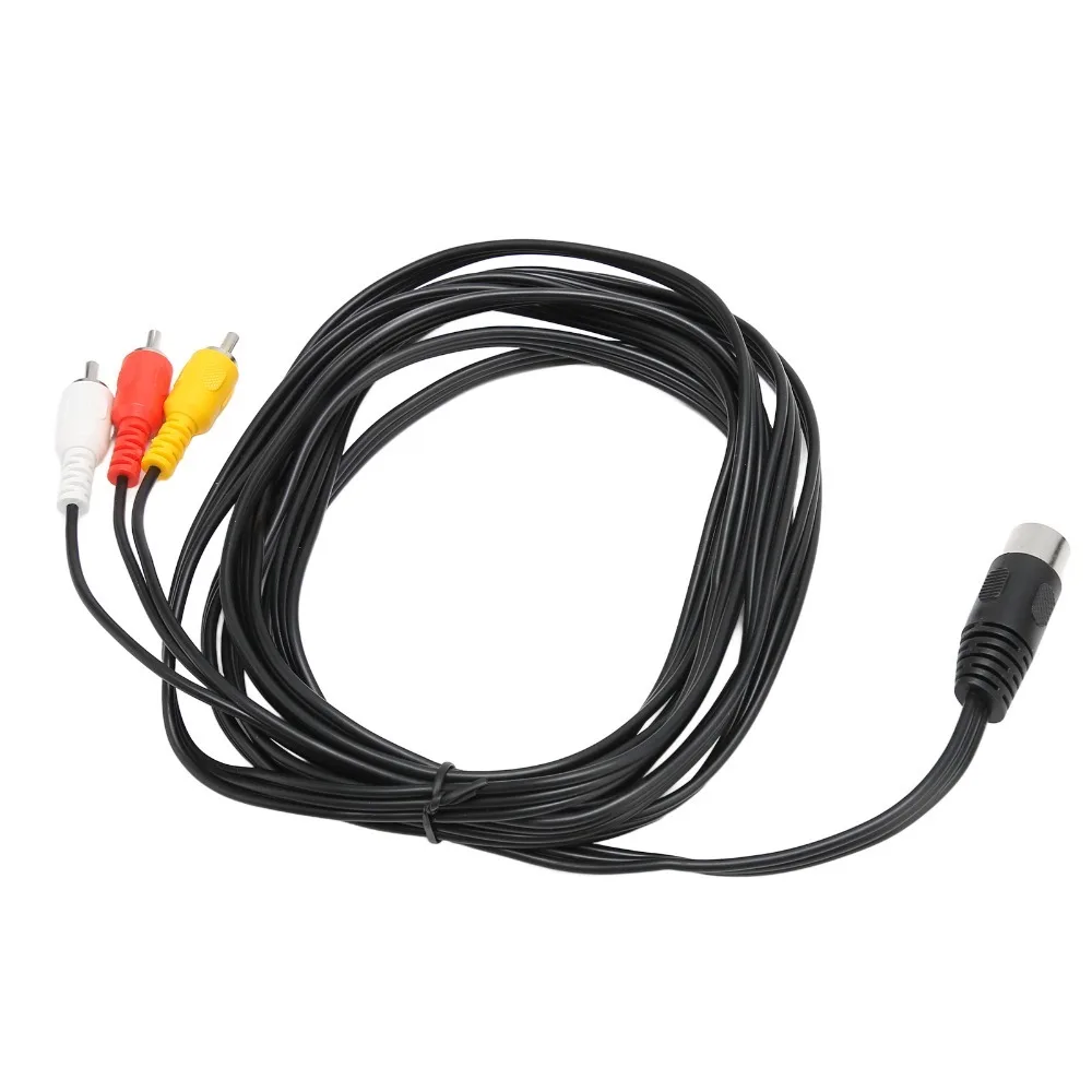 Plug and Play DIN 8 Pin Male to 3RCA Male Cable Flexible 9.8ft Sound Adapter Cable DIN 8 Pin to 3RCA Stereo Equipment
