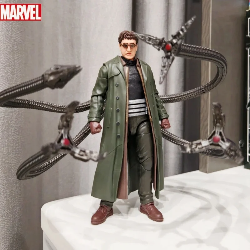 Original Marvel Legends Series Doc Ock Spider-Man: No Way Home Collectible Deluxe 6-Inch Action Figure 4 Accessories