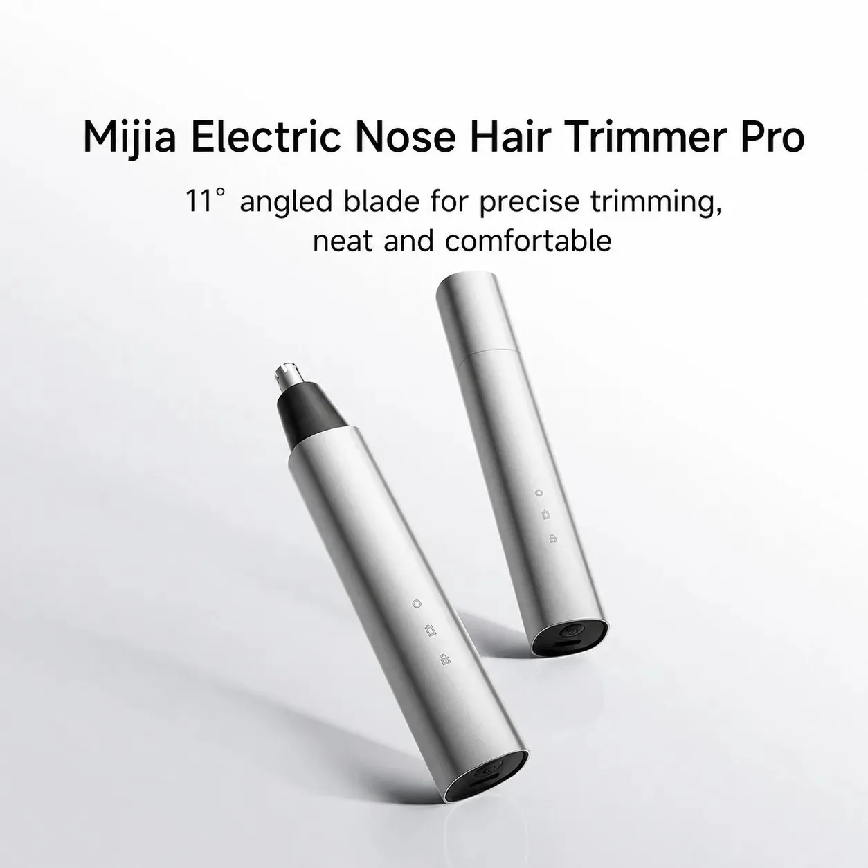 Original NEW MIJIA Electric Nose Hair Trimmer Pro Aluminum Alloy Portable 11° Oblique Blade Painless Nose Ear Hair Clipper CN view 2