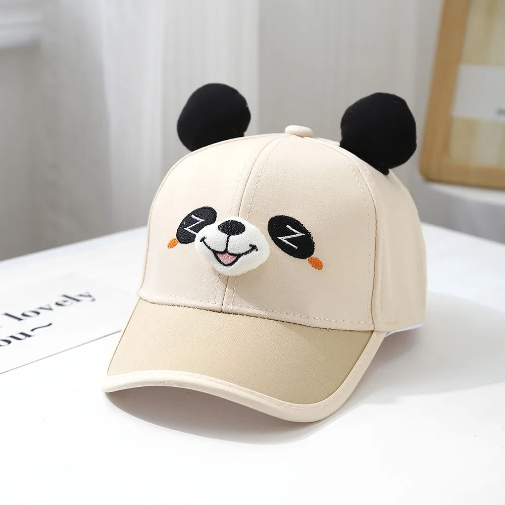 Trendy Breathable Capybara Peaked Cap Cotton Adjustable Baby Sunscreen Hat Lightweight Thin Cartoon Animal Cap Versatile