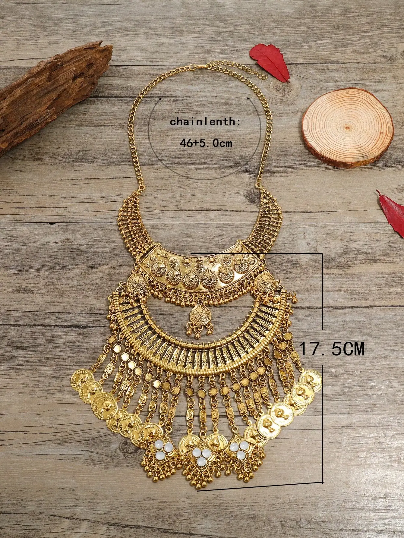 LZHLQ Women Necklace Vintage Statement Necklaces Pendants Bohemia Tassels Jewelry Accessories