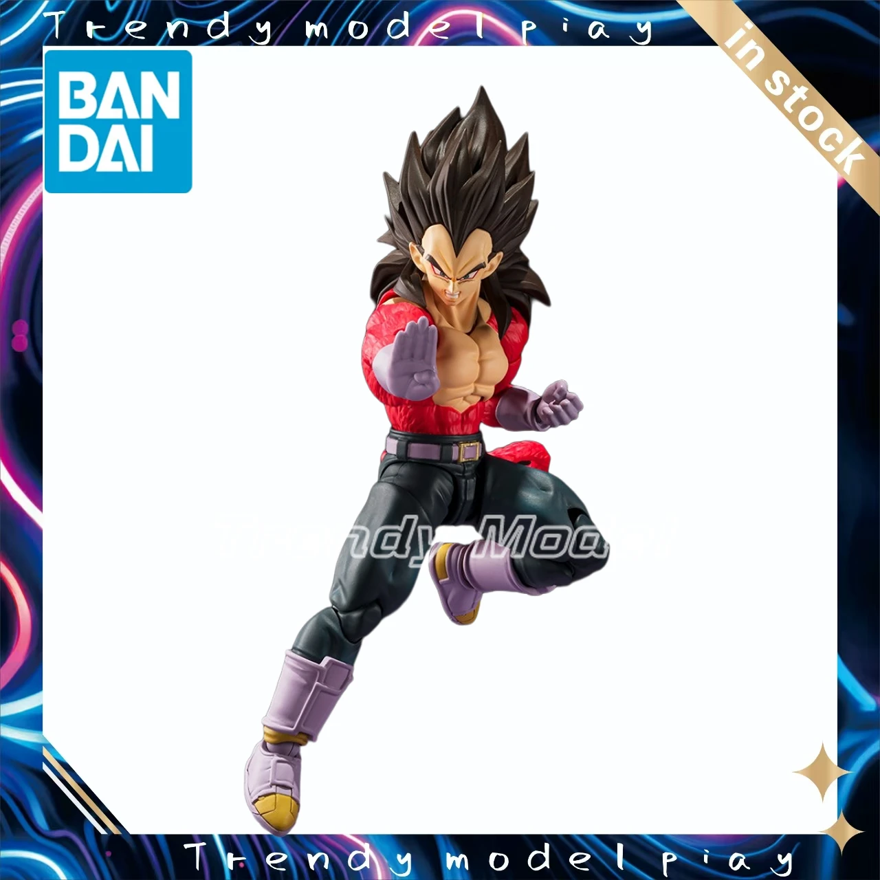 

In Stock Original BANDAI S.H.Figuarts DRAGON BALL GT Vegeta Action Figure Model Figures Toys Gifts Collection Ornaments