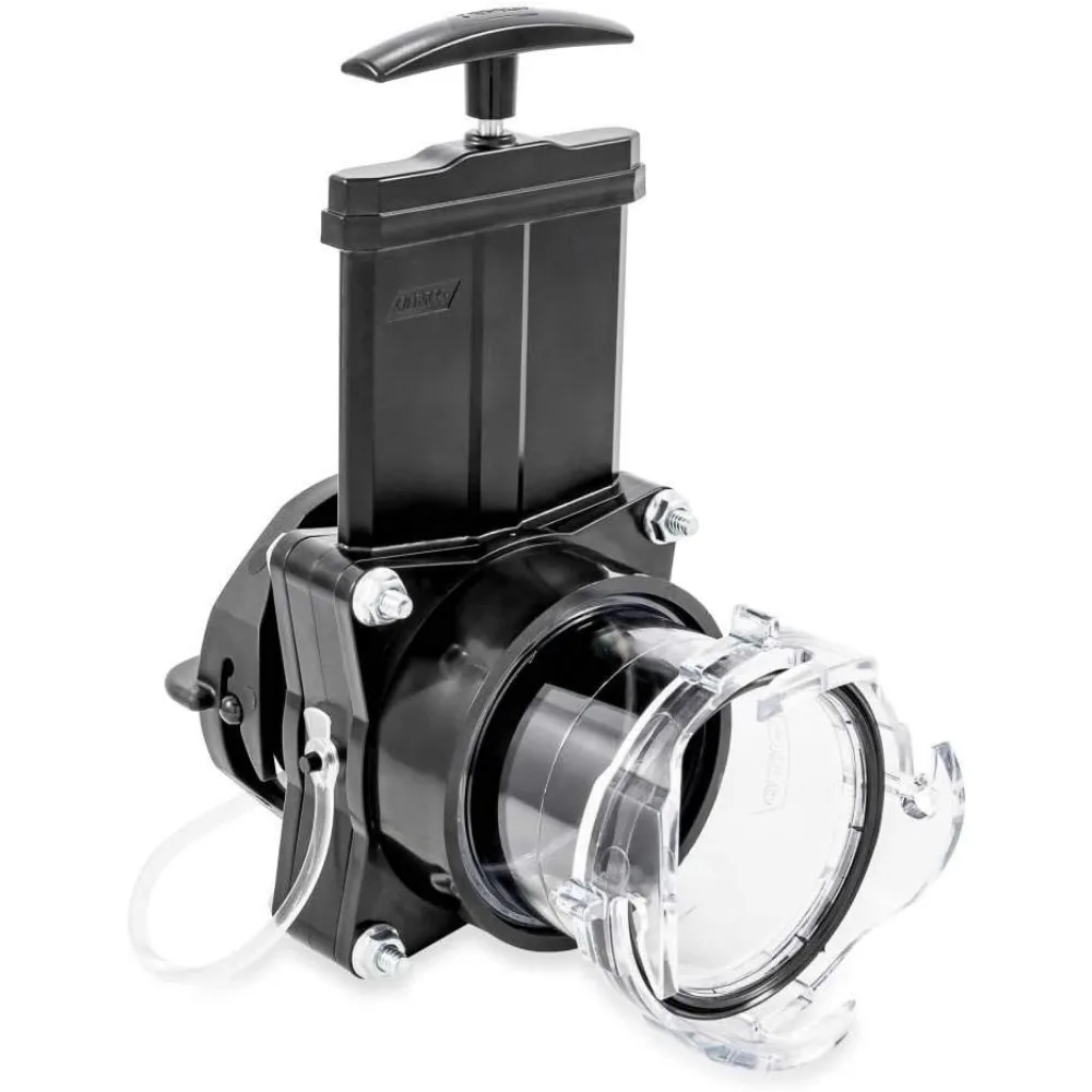 

Готовый в использовании задвижной клапан с прозрачным адаптером, черный — простая установка для контроля воды