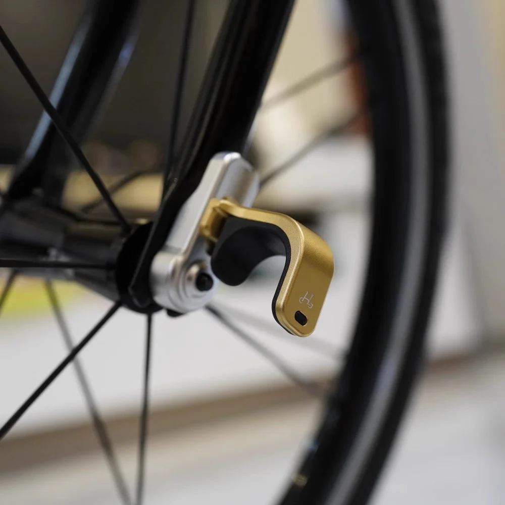 

Оригинальный крючок для вилки HH без грязи для велосипеда Brompton Cline Pline, регулируемый по высоте электронный крючок