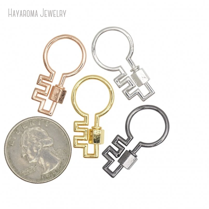 

10 шт., компоненты для ювелирных изделий, металлические цветные оптовые винты и крючки, аксессуары для ключей, застежки