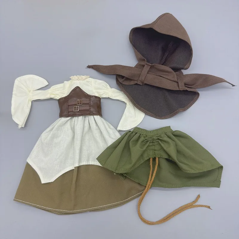 6 Points Bjd Doll Clothes For Akagi Body Gl Body Stick Body 30cm Doll Lolita Outfit Dress Up Costume Gift