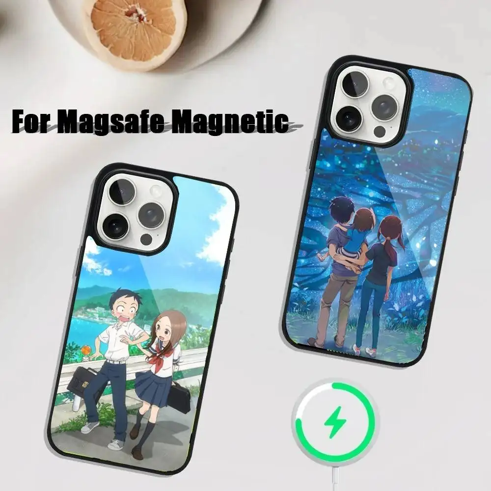 

Karakai Jozu no Takagi San Phone Case For iPhone 16,15,14,13,12,11,Plus,Pro,Max Mini Magsafe Magnetic Wireless Charging
