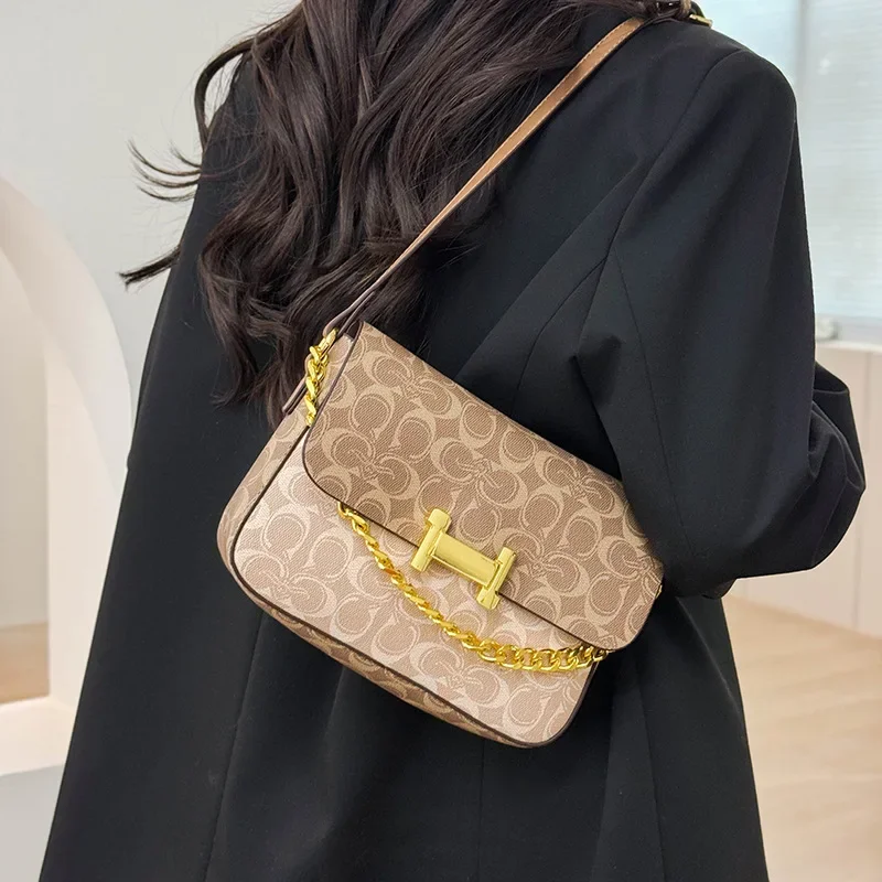 2025 bolsa quadrada pequena retrô europeia americana - tendência da moda, mensageiro versátil com estampa clássica frete grátis