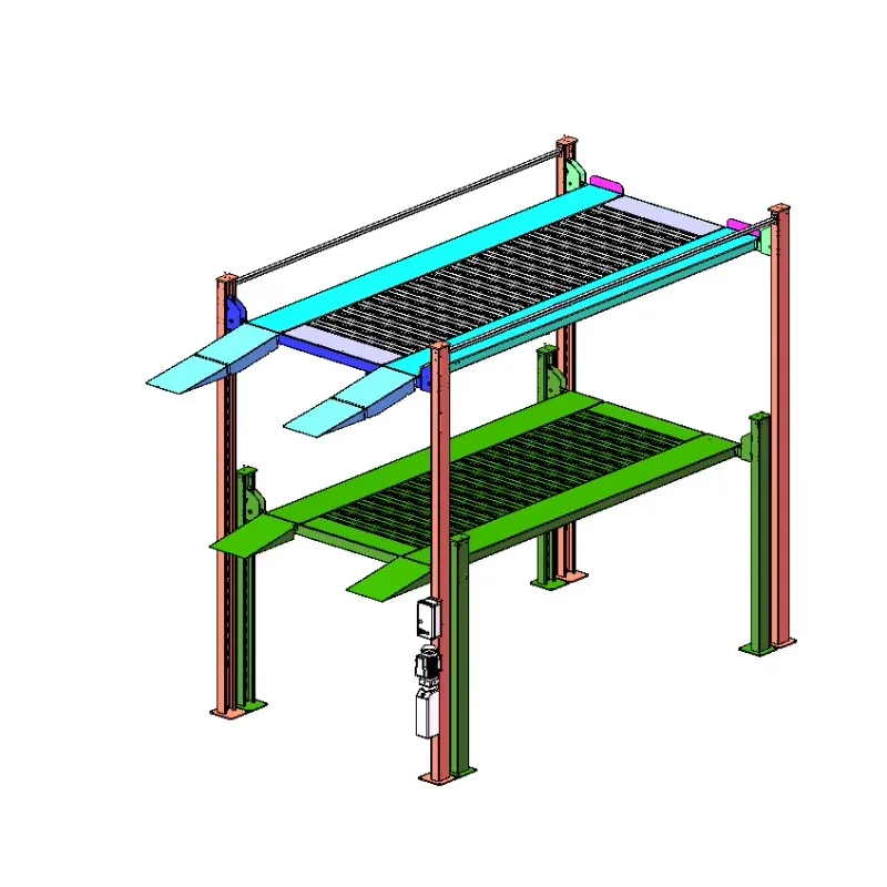 Car parking lift Hydraulic lift three-dimensional double-layer four-column garage parking space