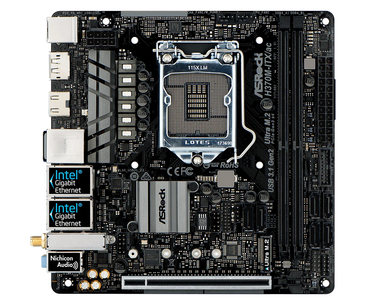 ASRock H370M-ITX/ac 미니 ITX 마더보 - B650 Itx Motherboard Wifi 리뷰 및 가격