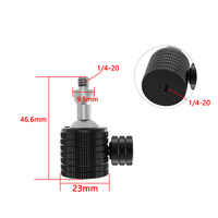 Mini Tripod Ball Head Adapter Mount 360 Swivel 1/4 Screw  M4 M5 M6 Hole Mobile Phone Holder Camera Light Projector Stand Bracket