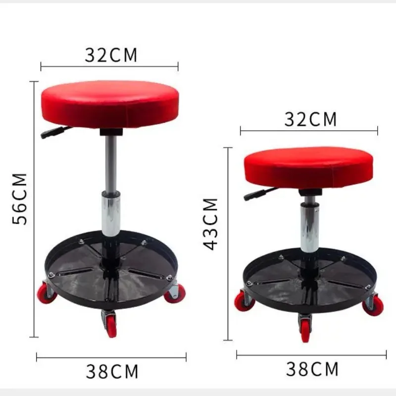 Adjustable Movable Rolling Mechanic Stool Professional Multifunctional Car Repair Stool Garage Equipment Auto Repair Tools