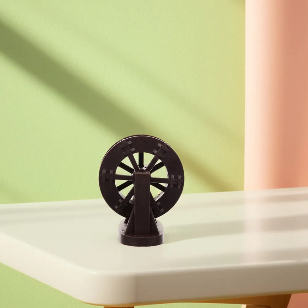 Small Waterwheel Decor for Aquarium Fish Tank Windmill Design ABS Safe Non-Toxic Tabletop Fountain Indoor Home Office Decoration