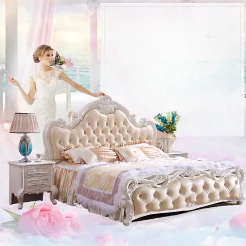 

Luxury House Frame Double Bed King Size Modern Kids Baby Double Bed Princess Boys White Cama Matrimonial Bedroom Furniture