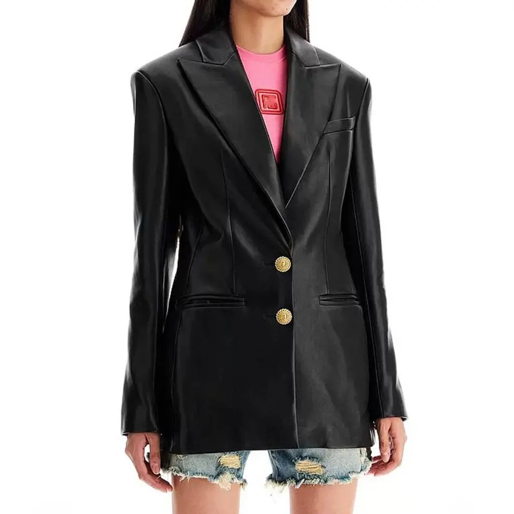 Giacca da abito piccola alla moda slim fit in pelle nuova primavera autunno per donna Elegante qualità mondana per pendolari in magazzino