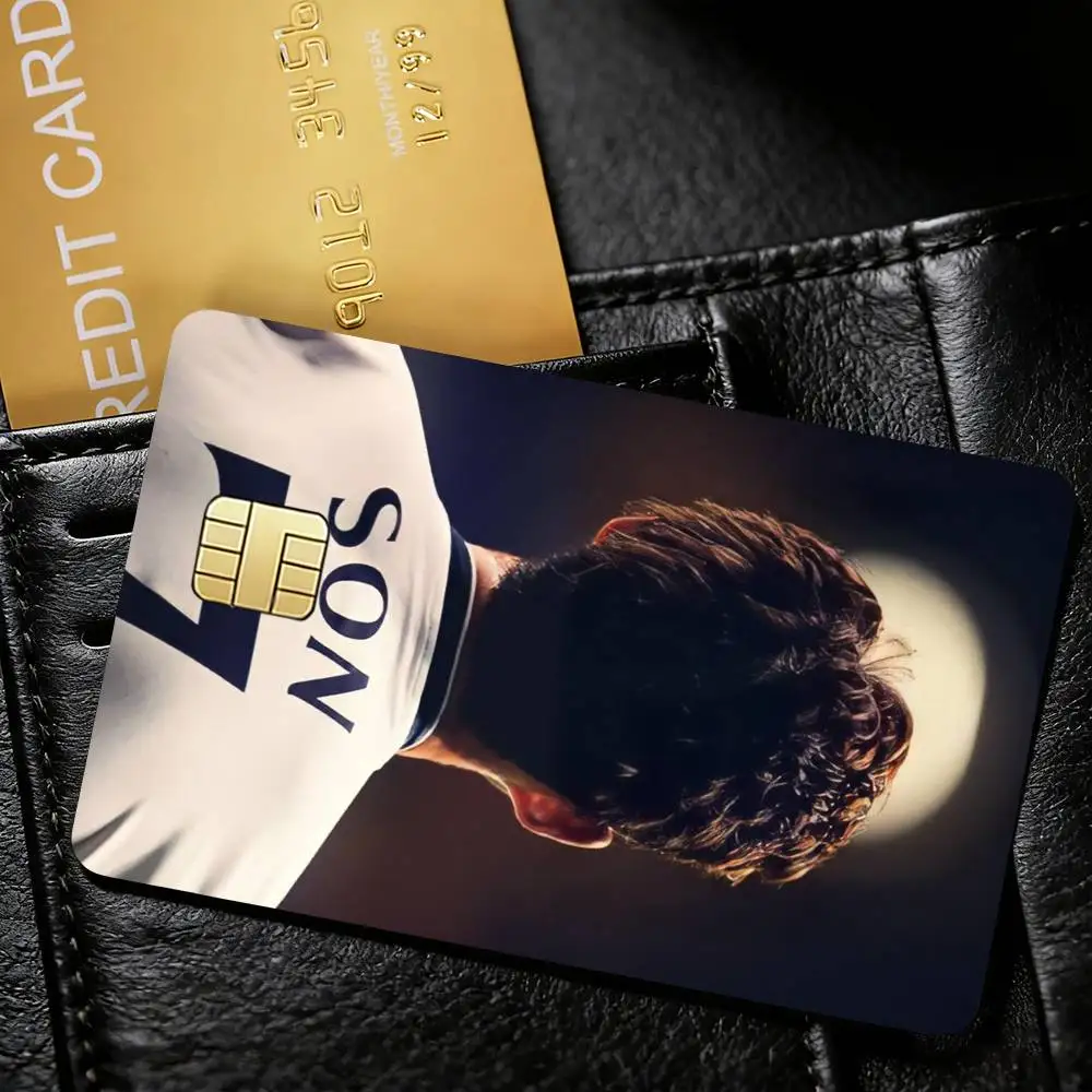 Athlete S-Son Heung-min Credit Card Skin Stickers For VISA Bank Bus Metro Access Card Protective Film Cover Sticker