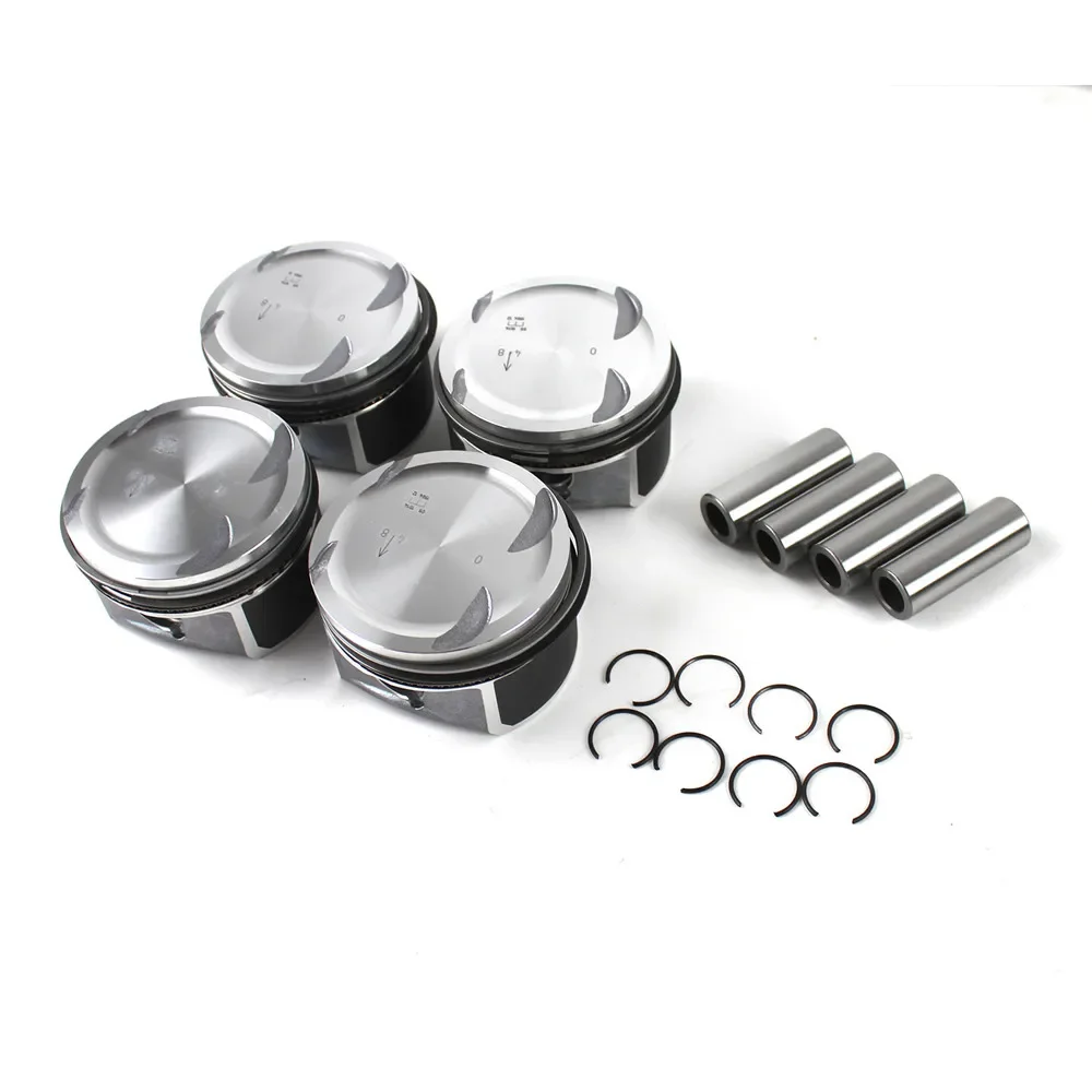 

4pc Pistons & Rings Set Φ82mm 2710302217 for 1.8L Mercedes-Benz W203 W204 A209 C200K M271 2710300024 2710306617 N000000000936