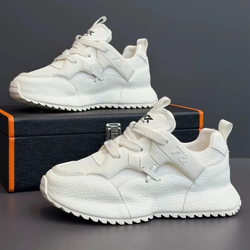 

Men's Chunky Sneakers Summer Mesh Breathable Casual Shoes Men's Forrest Gump Shoes Platform Sport Running Shoes Tenis Masculino
