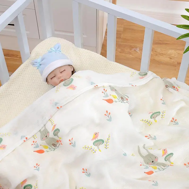 

Детское банное полотенце класса А, двухслойное, из муслина, летнее, тонкое, для новорожденных, из бамбукового хлопка, 40 нитей на сантиметр