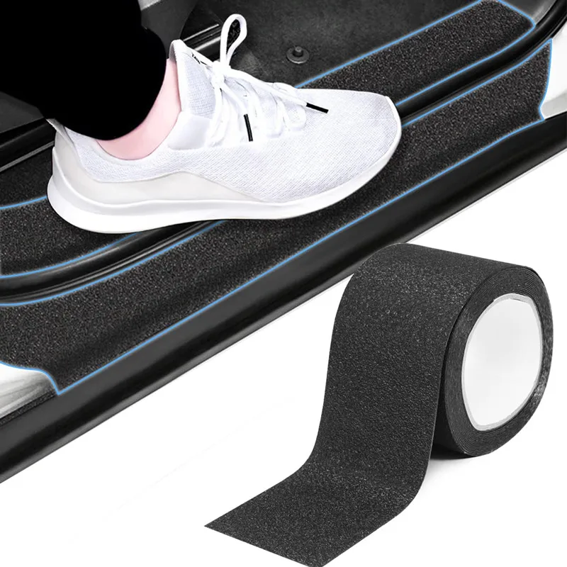 Car Door Sill Protector Door Edge Guard Strip, Textured Car Door Entry Guards Car Scratch Protector Film Door Scuff Protecto