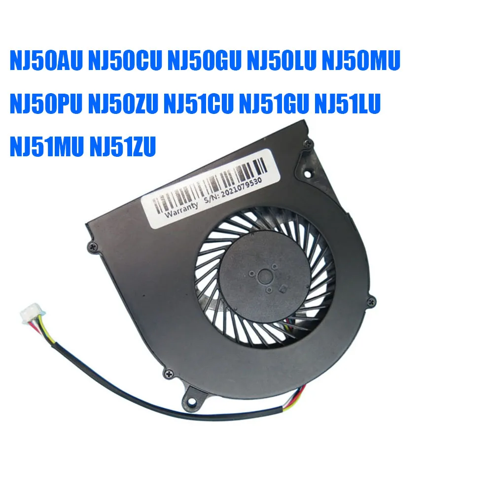 For Clevo NJ50AU NJ50CU NJ50GU NJ50LU NJ50MU NJ50PU NJ50ZU NJ51CU NJ51GU NJ51LU NJ51MU NJ51ZU DC5V 0.5A 4PIN Laptop CPU Fan New
