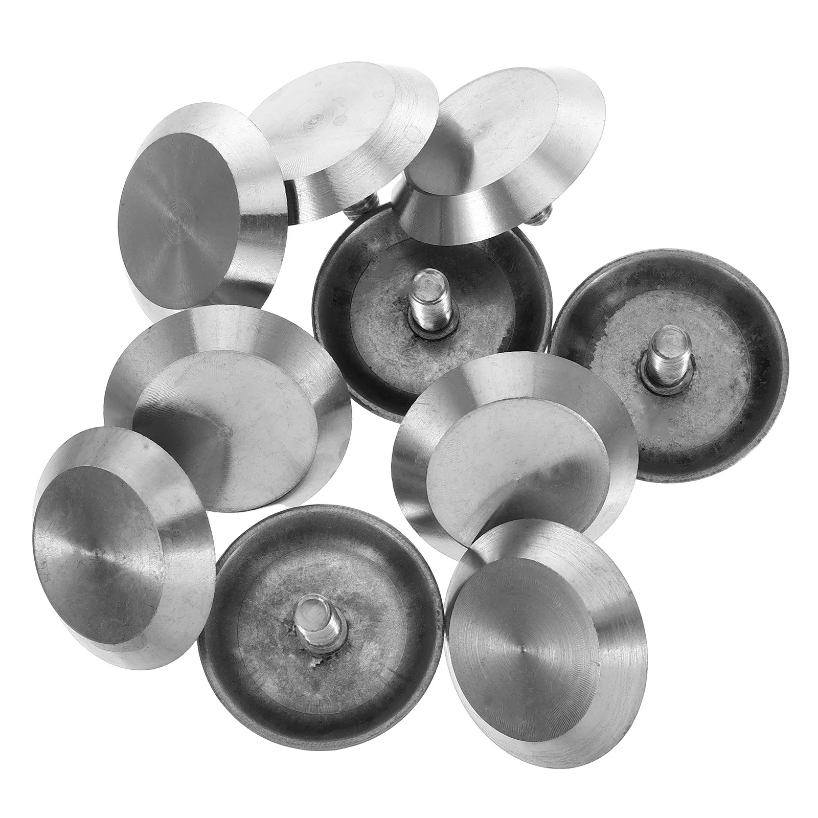 10pcs Blind Road Nail Durable Stainless Steel Safety Tactile Paving Studs for Pathway Subway Airport Wide Application Non Slip