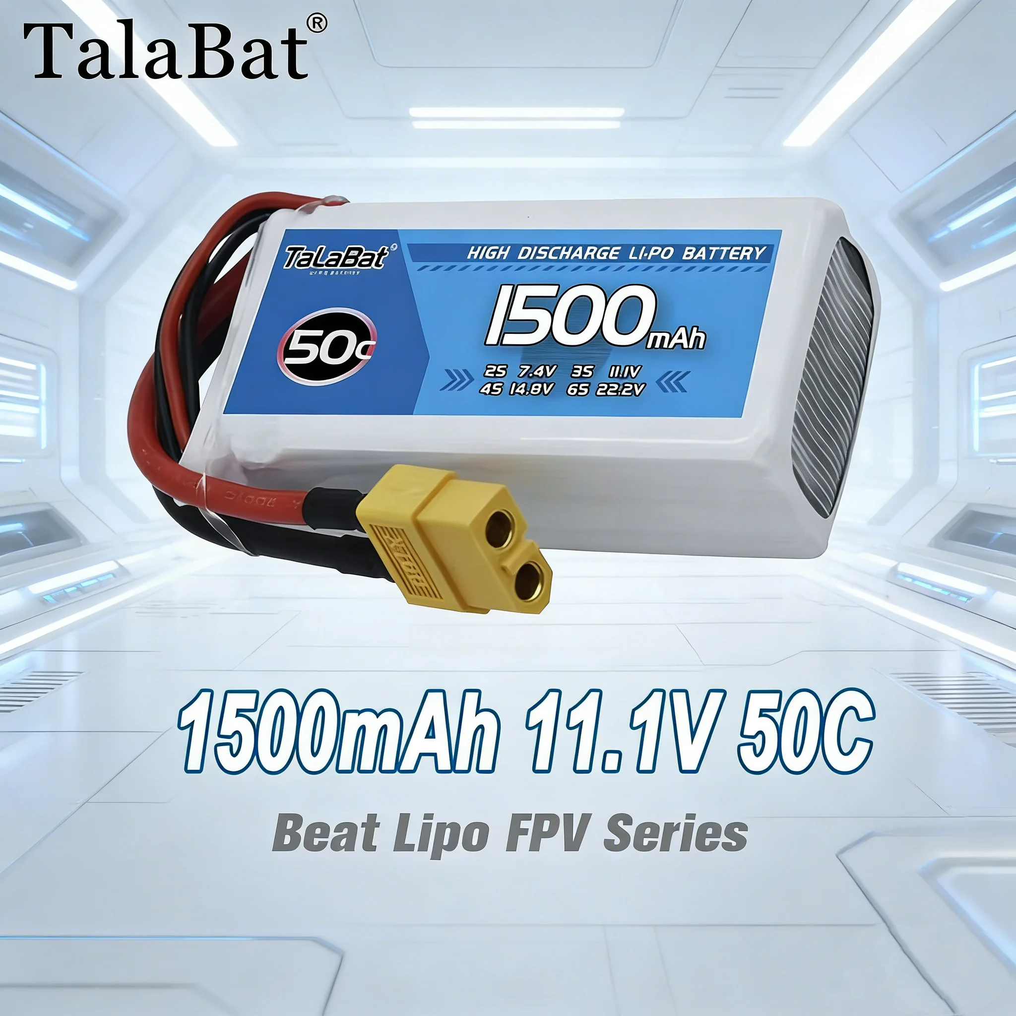

Аккумулятор TalaBat 3S LiPo 11.1V 1500mAh 50C, перезаряжаемый, для радиоуправляемых моделей: вертолетов, самолетов, автомобилей, лодок, игрушек