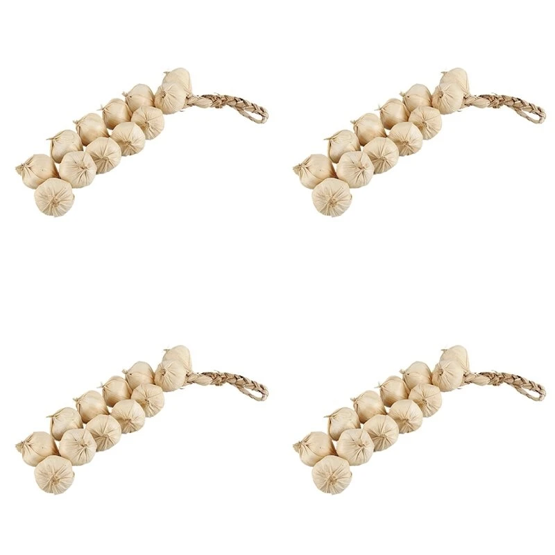 Easy Install 4X House Kitchen Garden Indoor Decor Artificial Garlic Strings