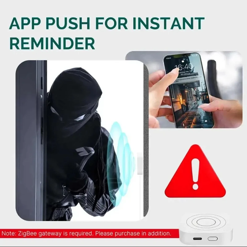 Zigbee Human Presence Detector Human Body Sensor 24G Millimeter Wave Detector Motion Sensor Works With Tuya Alexa, Durable