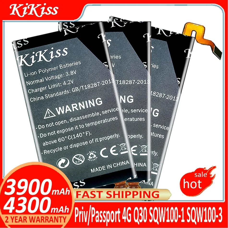 Kikiss-ブラックベリープライベート用バッテリー、パスポート4g、q30,SQW100-1, SQW100-3、バッテリー、無料ツール