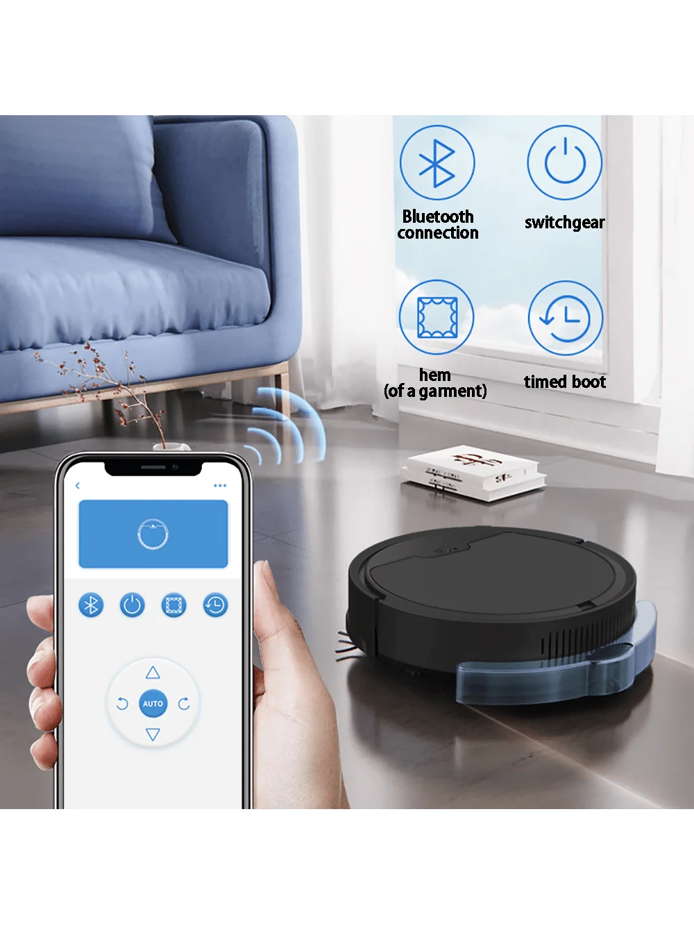 

Fully automatic and convenient sweeping robot with strong suction, very suitable for pet hair hard floors and daily cleaning