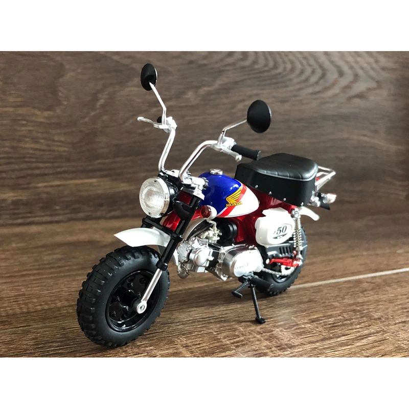 Diecast escala 1:12 HONDA Monkey z50 Simulação de liga de motocicleta Coleção de modelo de motocicleta Presente Ornamento de exibição estática