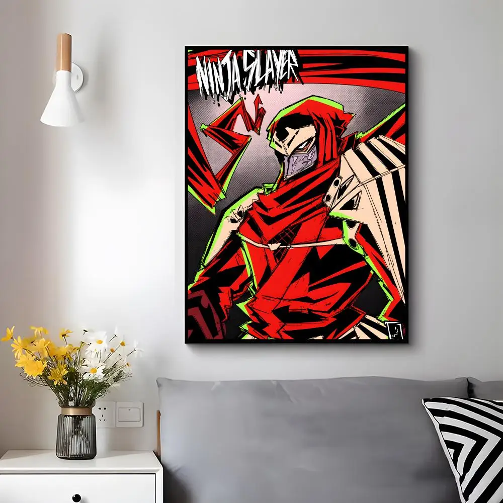 Action Anime Ninja Slayer Poster Trendy Aesthetic Wall Decor for Dorm & Bedroom