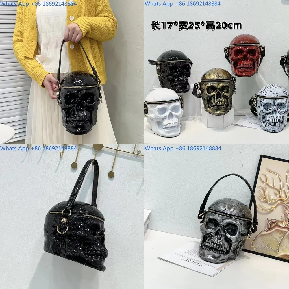 

Skull Bag Funny Halloween Style Handbag Shoulder Crossbody Bag