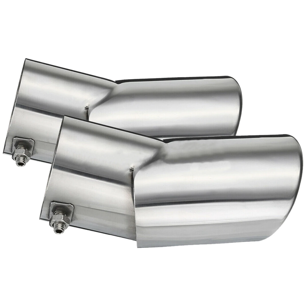 1 Pair Stainless Steel Exhaust Muffler Tail Pipe for Land Range Sport 02-10