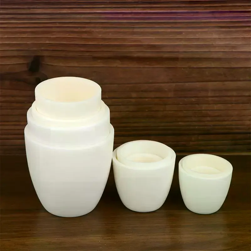 1Pc High Temperature 1600°C Alumina Crucible Corundum Crucible 3ml-100ml 99% Alumina Ash Crucible Without Cover For Experiment