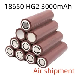 3.7V high discharge 18650 rechargeable battery HG2 3000mAh 30A battery suitable for flashlights, mobile power, keyboards, mice