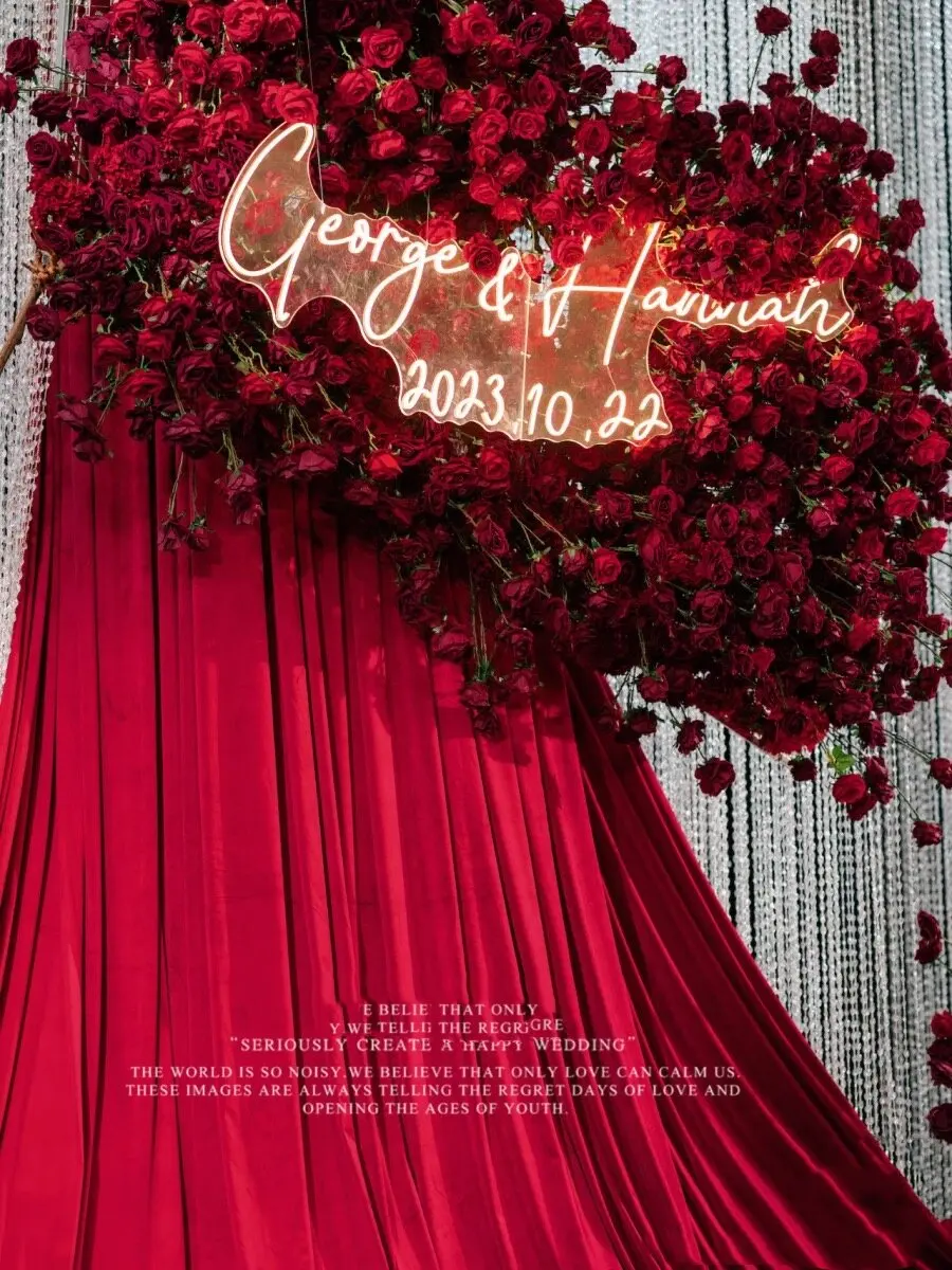 High-End Dark Red Silky Smooth Fabric Draping for Wedding Background Layout Ceiling Purdah Dress Clothing Satin Fabric