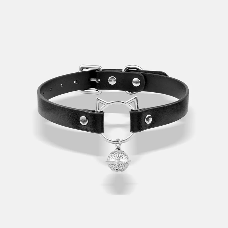 Arnés de gargantilla de cuero fetiche para mujer, Collar gótico, correa para niña, joyería sexual, cinturón de lencería para mujer, accesorios exóticos de Pu