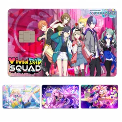 P-Project S-Sekai Anime Cartoon Bear Skin Sticker Film Tape Case For Big Credit Debit Card Front Side