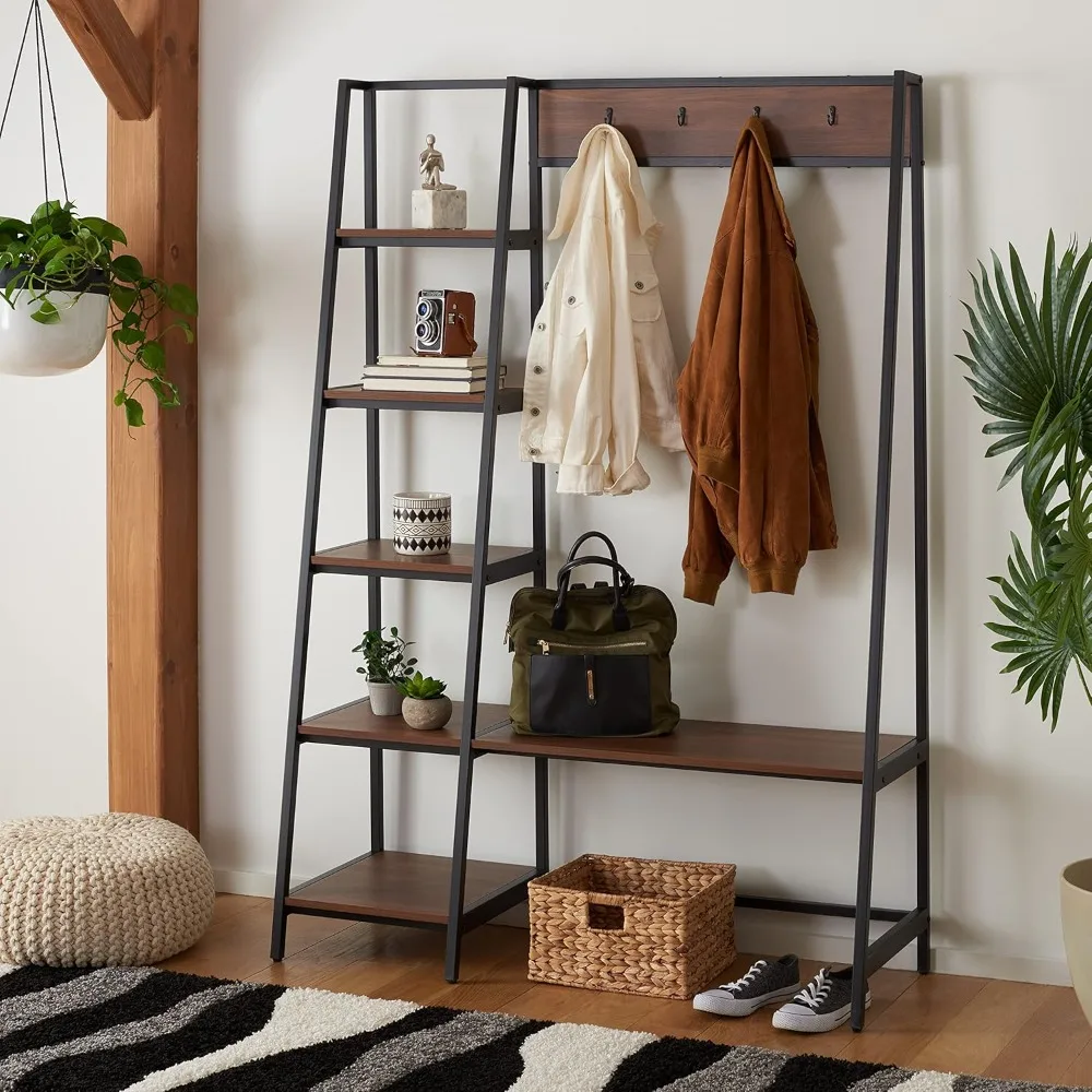 

Coat Rack, Coats Rack Hall Tree Coats Rack WStorage Shelves for Primary Living Room Furniture, Coat Racks