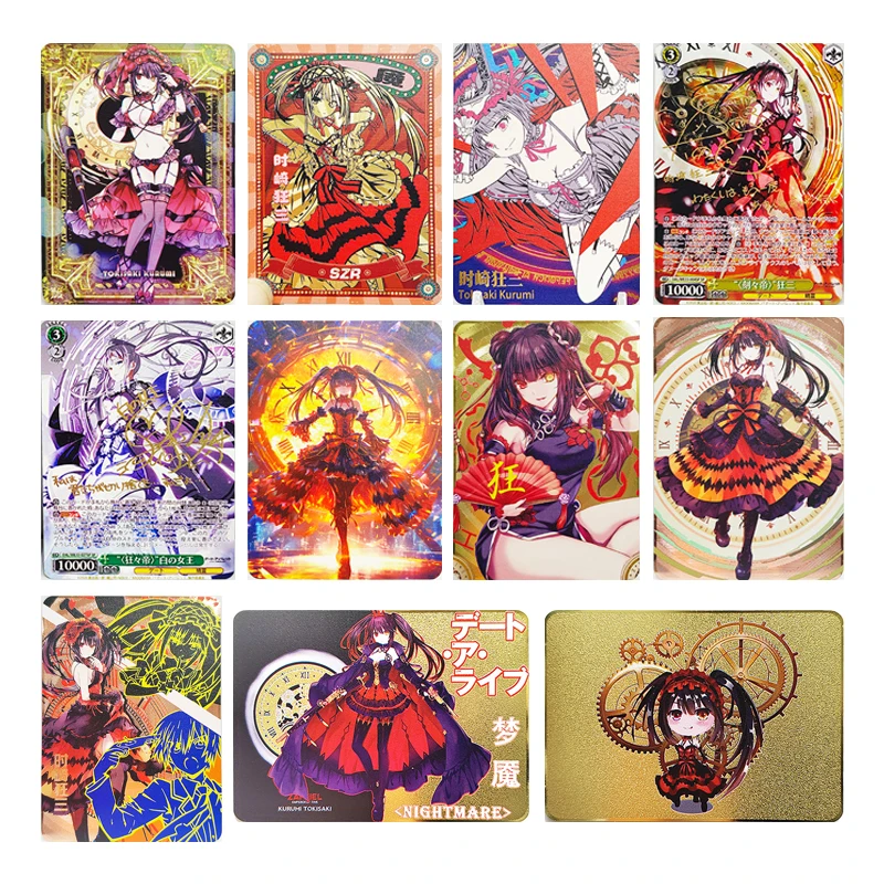 

Diy Japanese Anime Goddess Story Tokisaki Kurumi Zaphkiel Sheriruth Collectible Cards Birthday Christmas Gifts Children's Toys