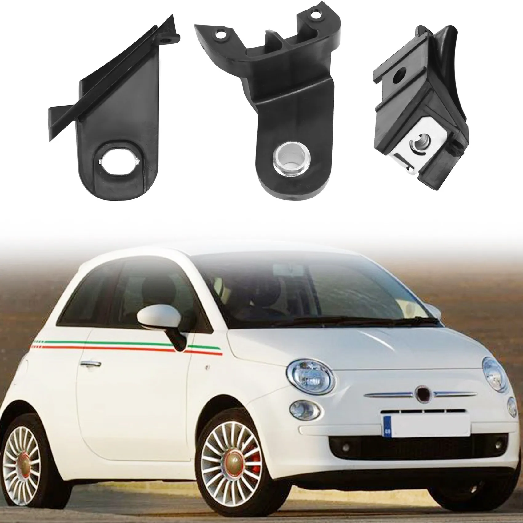 สำหรับ Fiat 500 2008-2016ชุดซ่อมตัวยึดโคมไฟหลอดไฟหน้าไฟหน้าขวา51816681อุปกรณ์เสริมรถยนต์