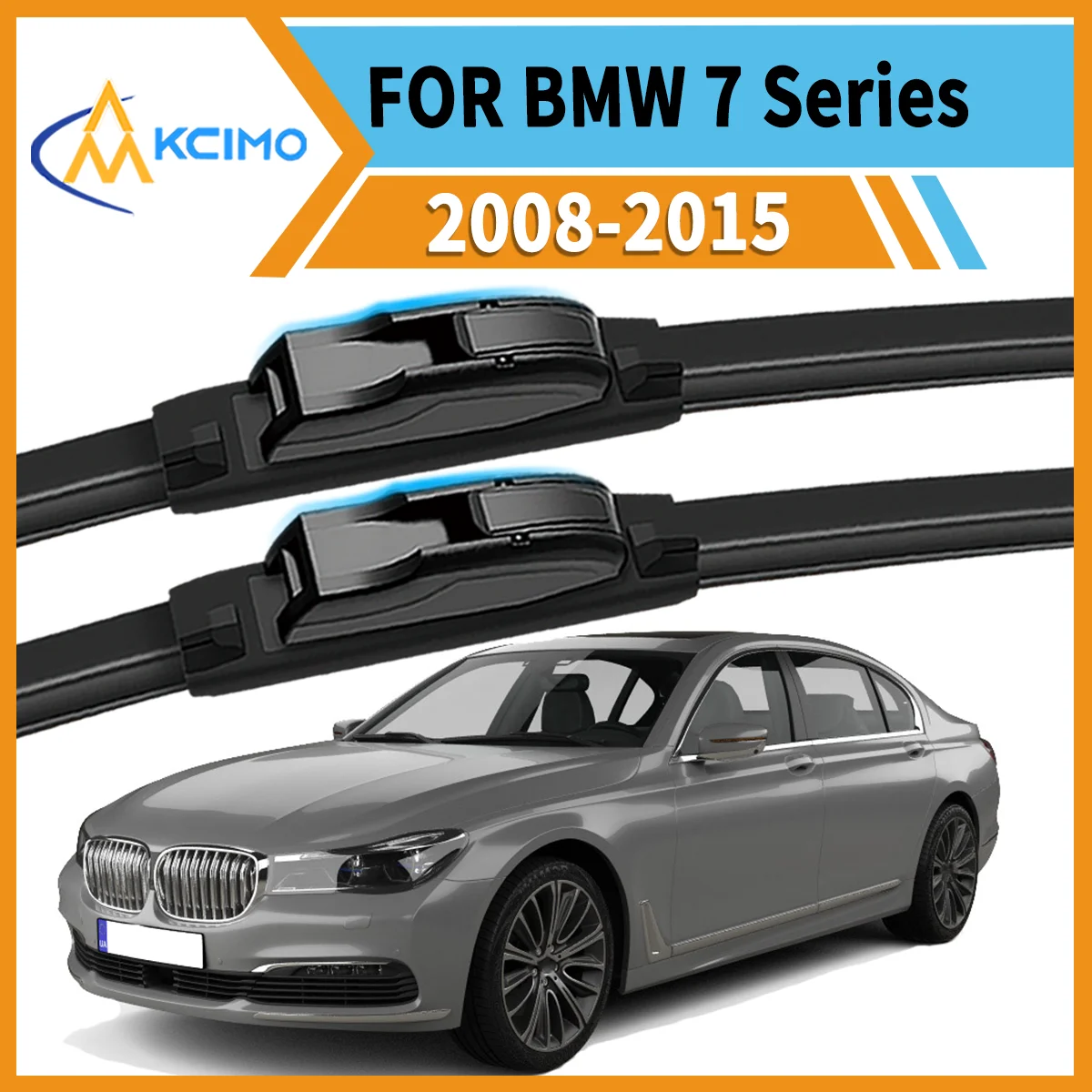

Smooth & Silent Wiping 2PCS Wiper Blades for BMW 7 Series F01 2008-2015 All-Weather Performance Clear View Safe Driving