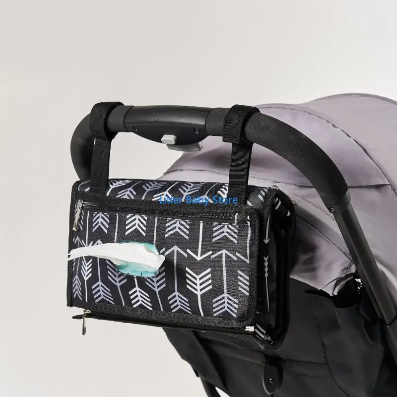 N80C حديثي الولادة حفاضات مقاومة للماء حصيرة قابلة للتعليق لعربات الأطفال حقيبة منظم للرضع #4