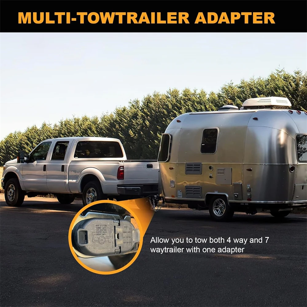 1set 7 Way Trailer Tow Hitch Bar Wire Harness Installation Kit Car Trailer Plug 2009-2014 for Ford F-150 9L3Z15A416A Accessories