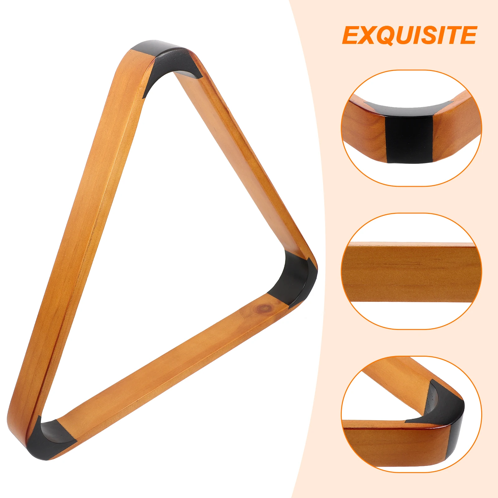 

Triangle Ball Frame Pool Tool Rack Billiards Accessories Supplies Table Storage