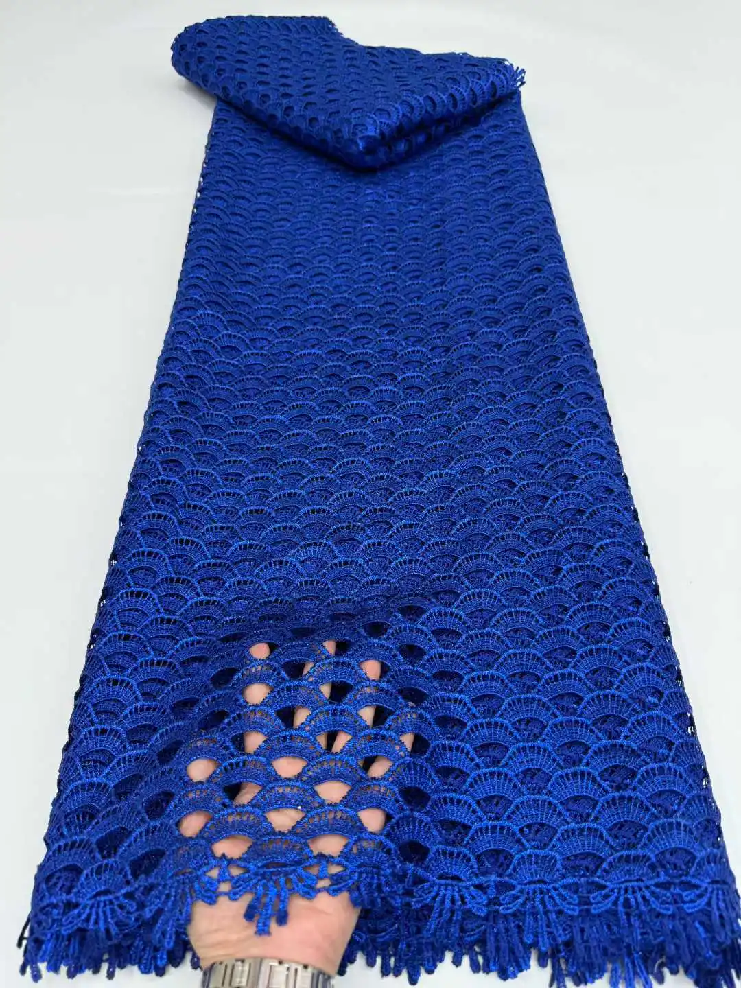 

African Cord Guipure Lace Fabric 2026 High Quality Nigerian Guipure Lace Fabric For Wedding Dress Sewing